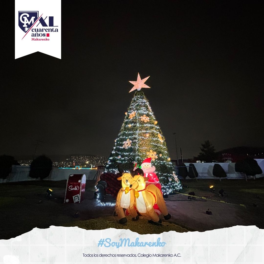 Encendida de árbol Navideño en Colegio Makarenko
