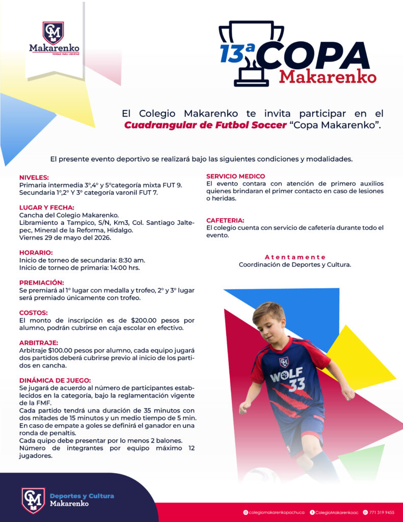 Convocatoria_Futbol Primaria Alta Alumnos