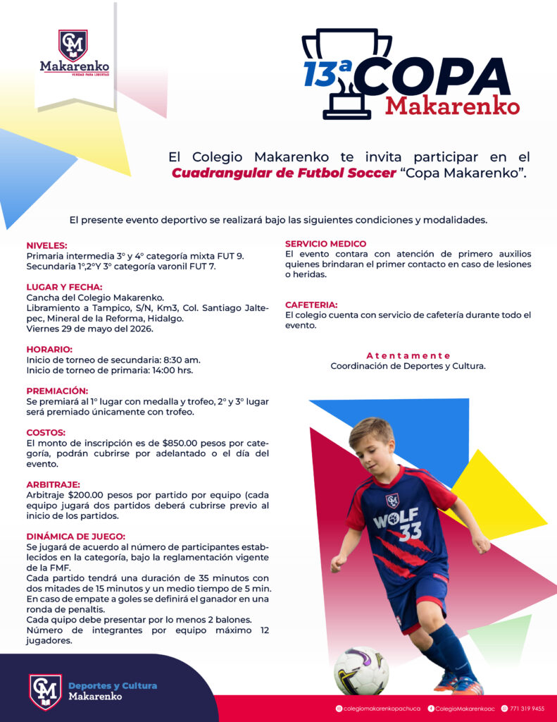 Convocatoria_Futbol Primaria Alta Externos