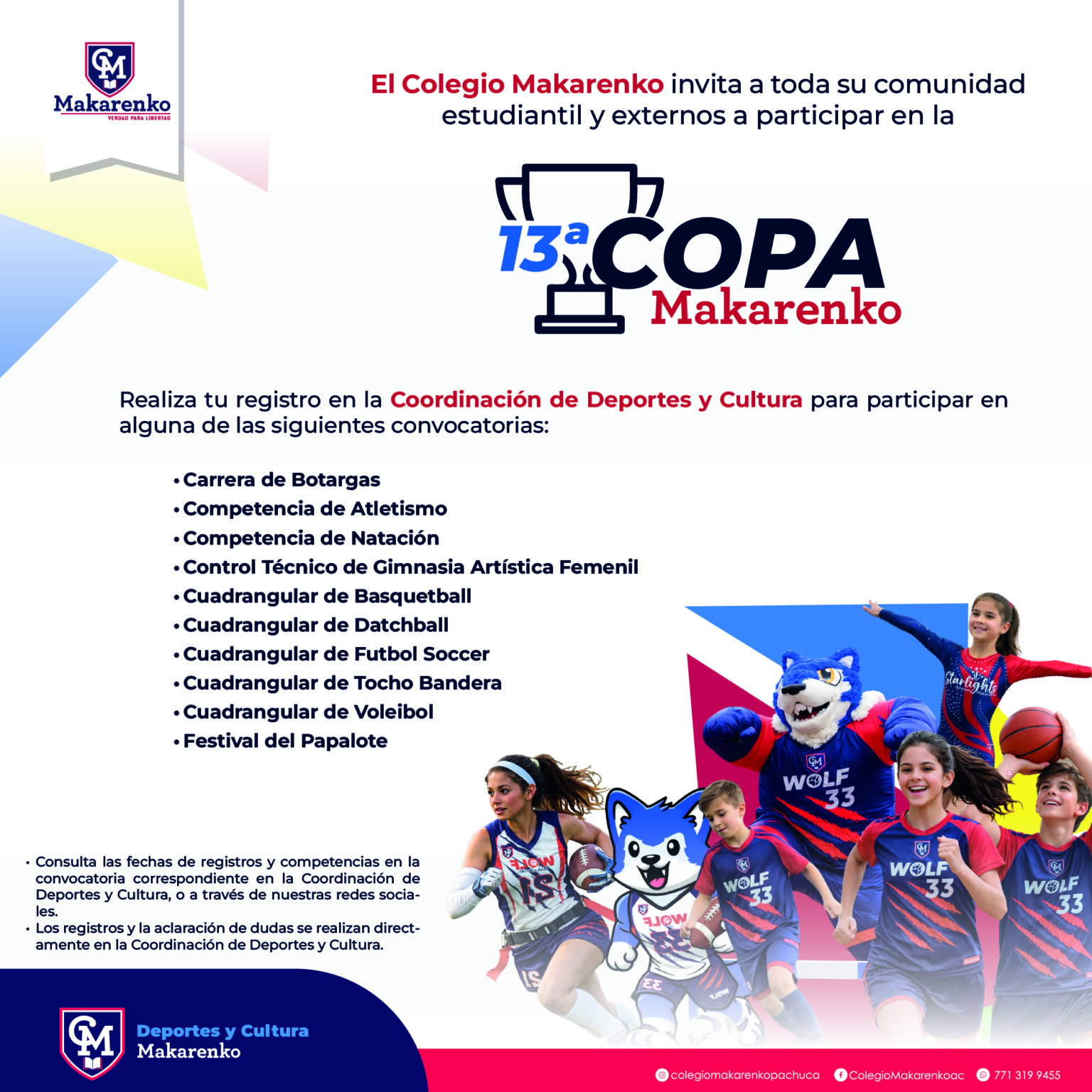 Estas son las convocatorias de la 13° Copa Makarenko